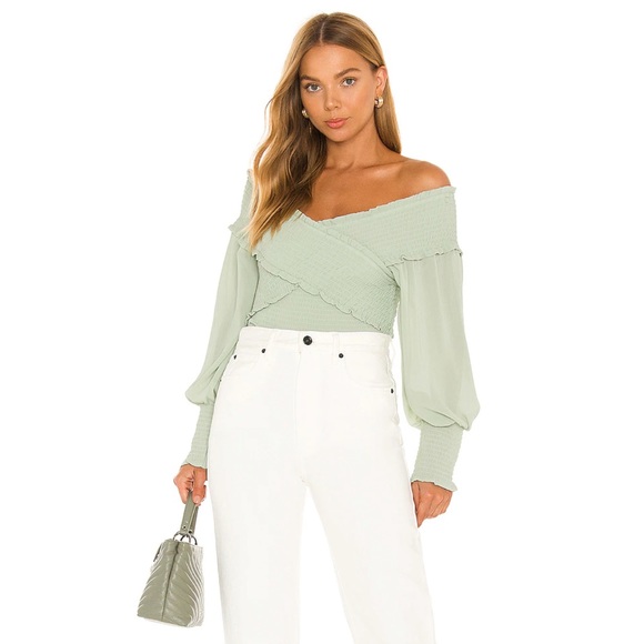 Steve Madden Tops - NEW Steve Madden Smock & Free Top in Light Sage